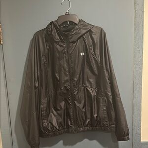 Under Armour Women’s Black Windbreaker Jacket.  XL.
